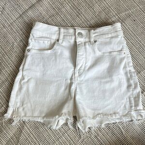 Express White Denim Women Shorts